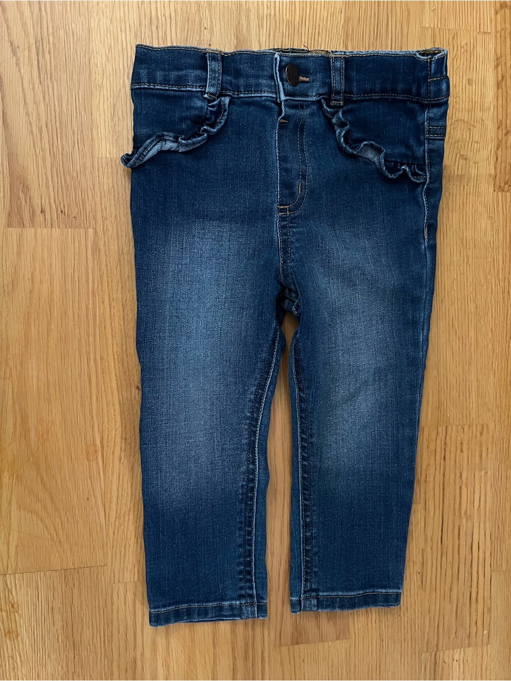 Garanimals Dark Blue Denim Ruffle Jeans